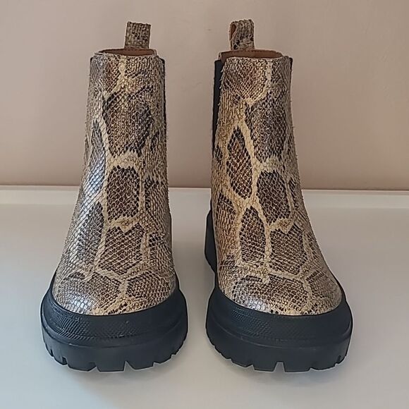 Lucky BrandLucky Brand Womens Emali Nubuck Pull On Ankle Boots Size 7M - Picture 3 of 15